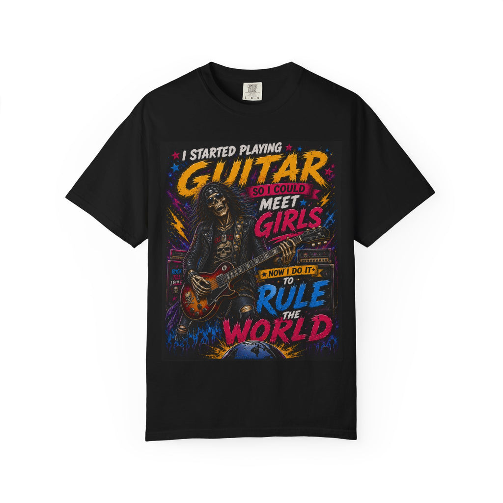 Guitar Player Graphic Tee | I Started Playing Guitar T-Shirt