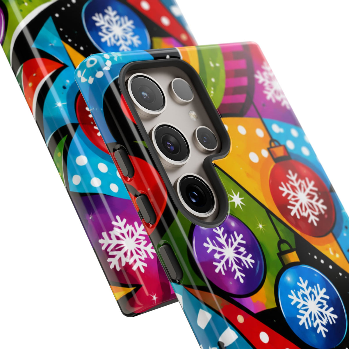 Holiday Ornament Phone Case — Colorful Festive Christmas Design