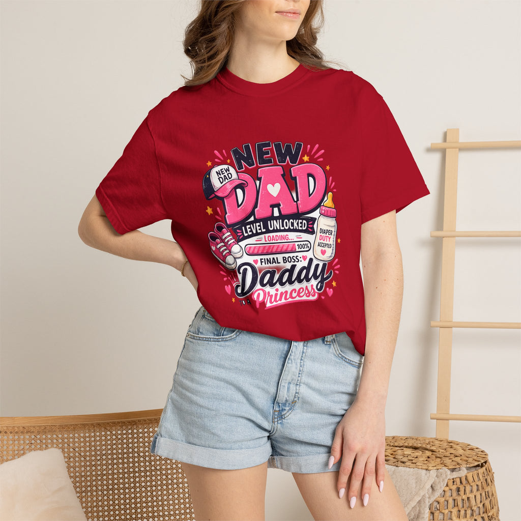New Dad Level Unlocked T-shirt | Daddy to a Princess