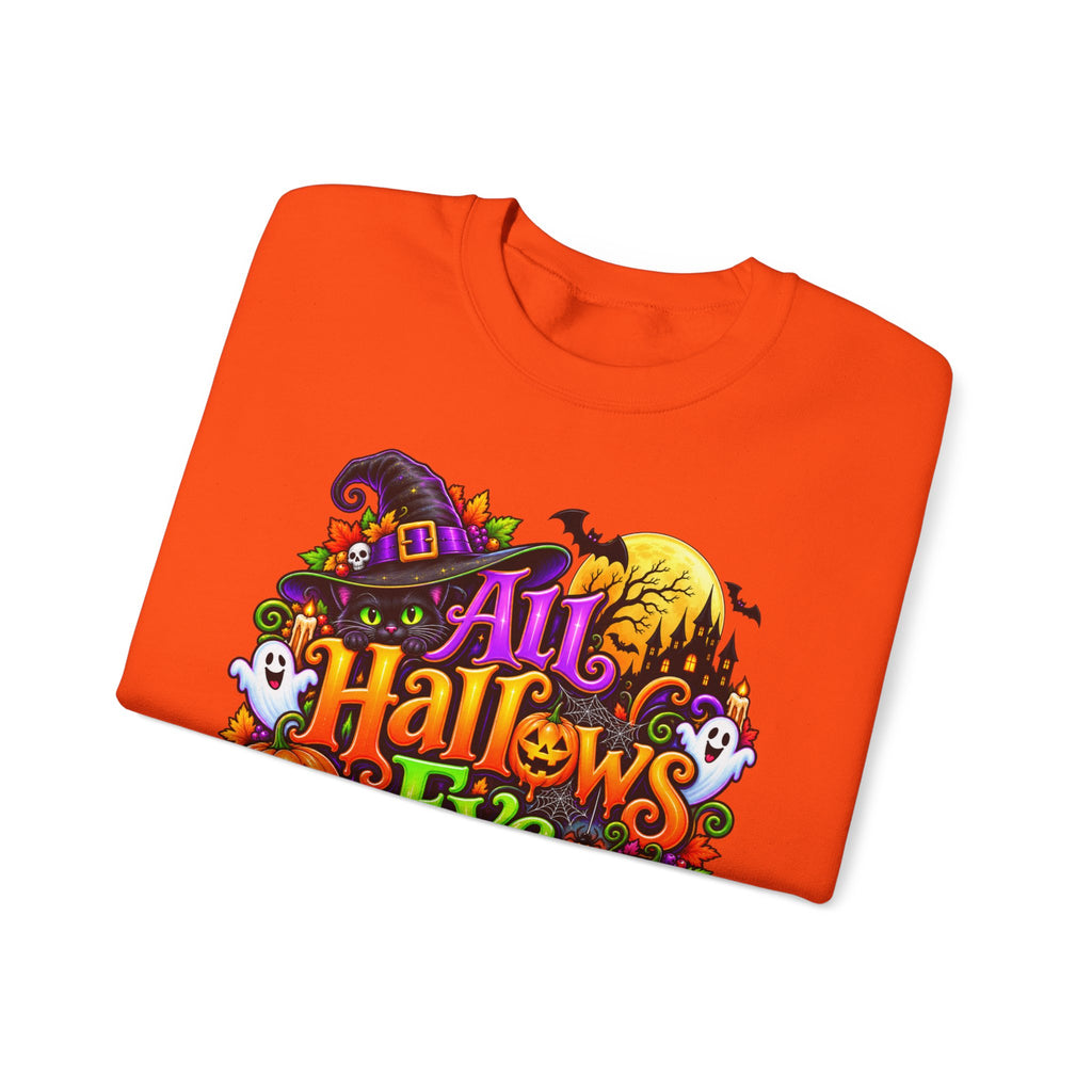 Halloween Crewneck Sweatshirt — "All Hallows Eve" Graphic Pullover