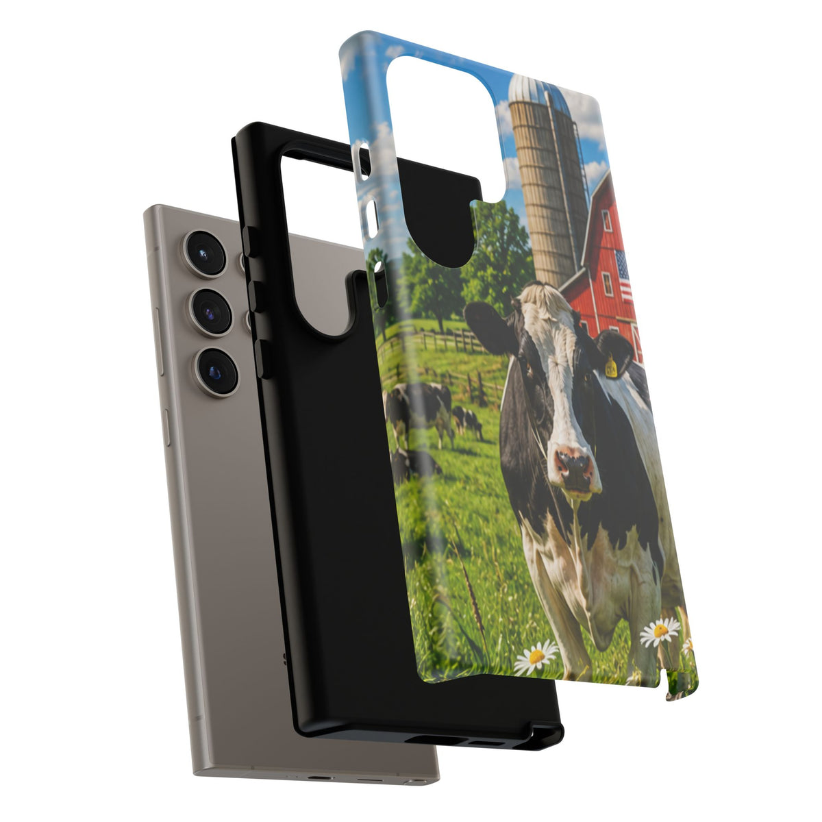 Cow Farm Phone Case — Rustic Barnyard iPhone Cover