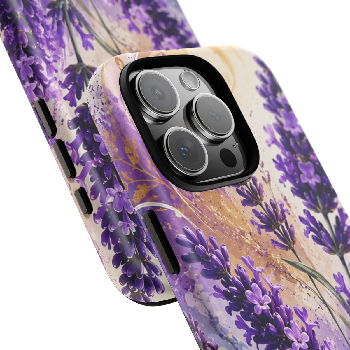Lavender Bouquet Tough Phone Case — Protective Floral iPhone Case