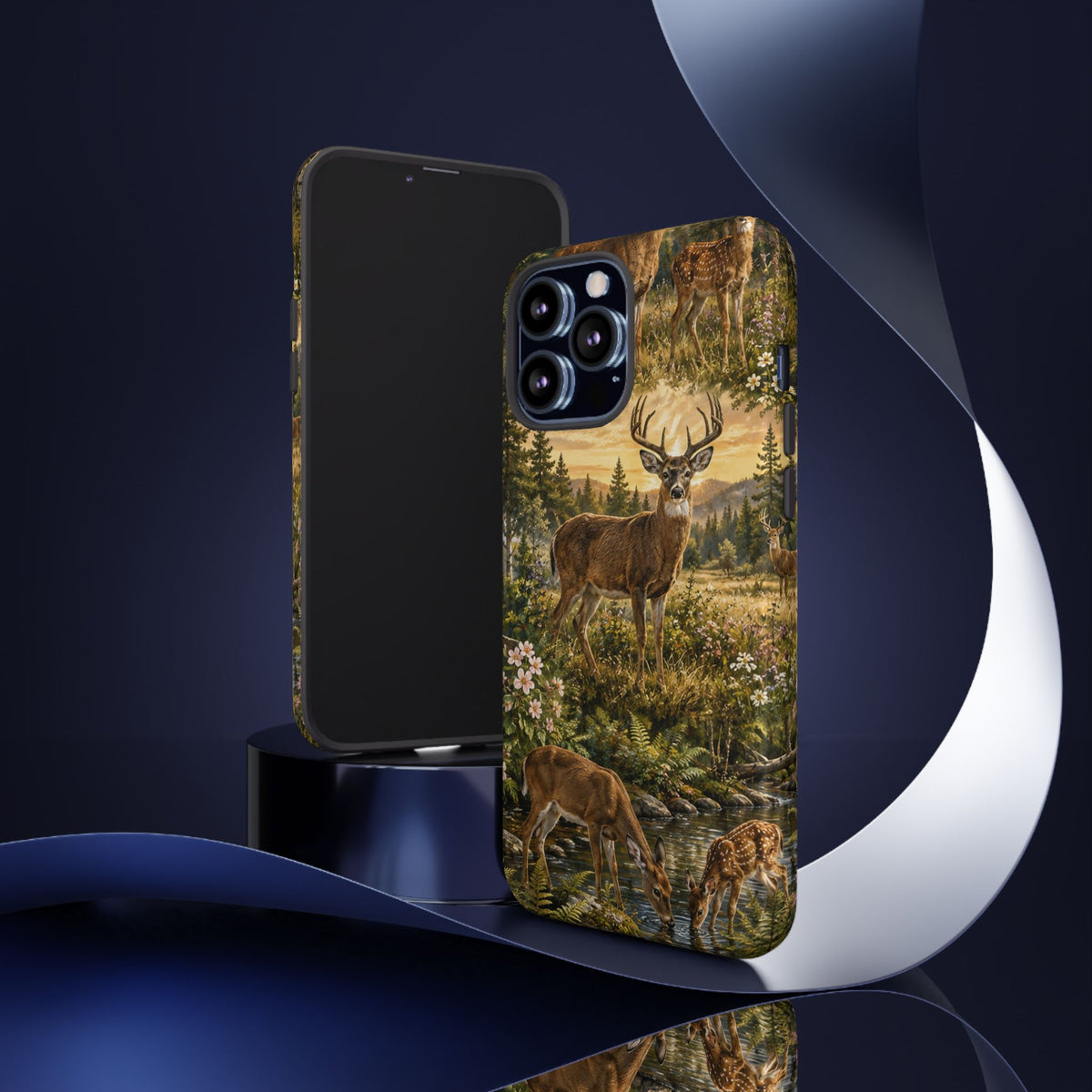 Deer Forest Phone Case — Woodland Bucks Nature iPhone Cover
