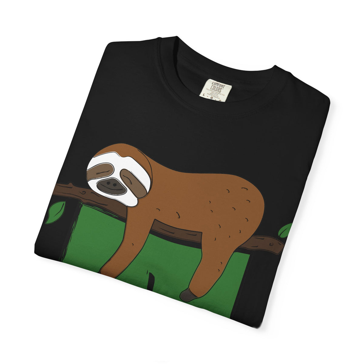 Sloth Pocket Tee — "Not Today" Lazy Sloth Graphic T-Shirt