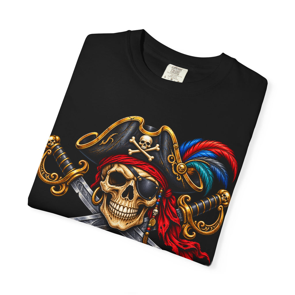 Pirate Skull T-Shirt — Colorful Buccaneer Crew Tee