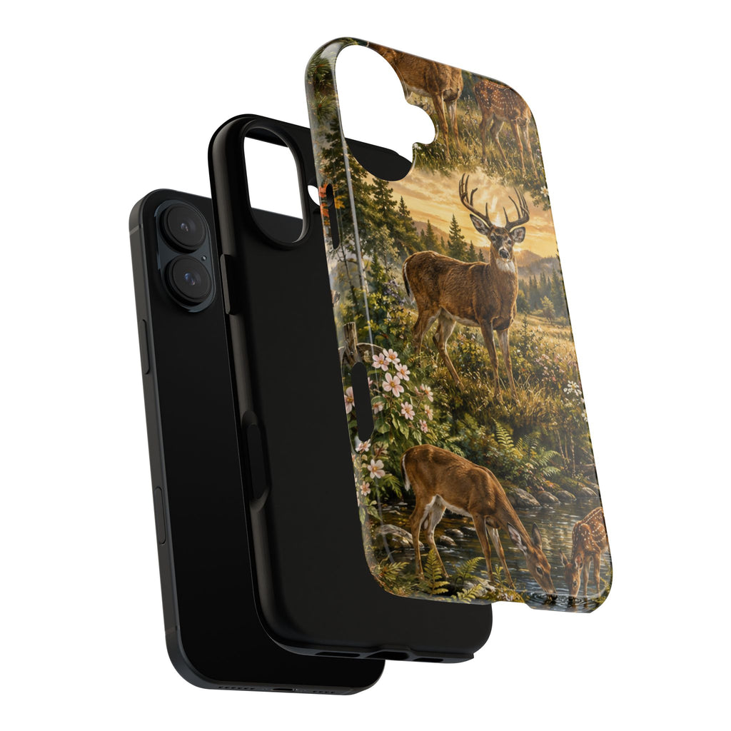 Deer Forest Phone Case — Woodland Bucks Nature iPhone Cover