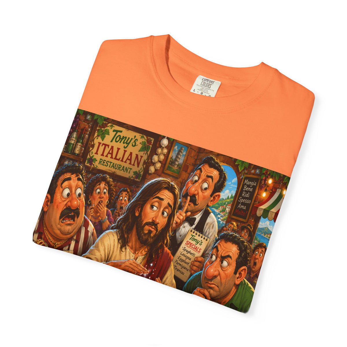 Jesus Turning His Water Into Wine  Scene T-shirt | Italian Parlor Illustration