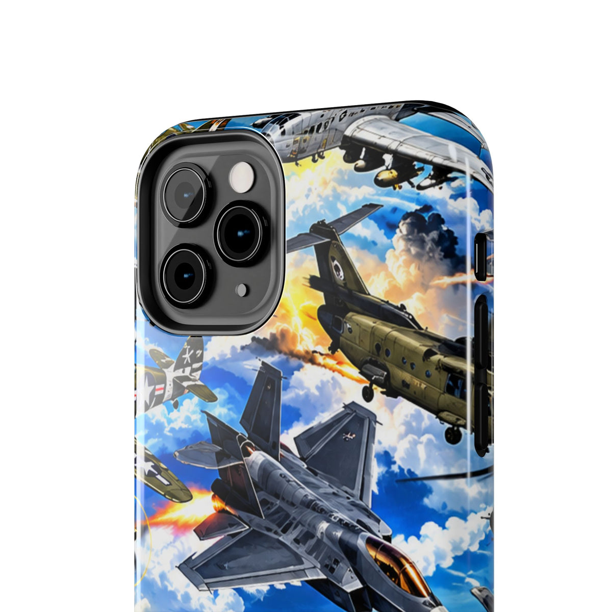 Military Aircraft Tough Phone Case – Vintage & Modern Jet Fighter Print