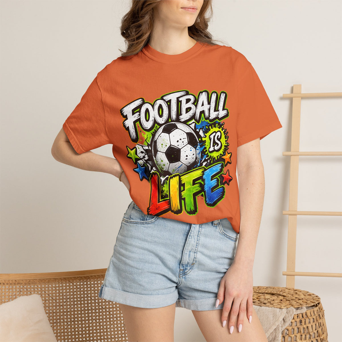 Football Is Life T-shirt | Soccer Ball Graphic Tee, Youth Sports