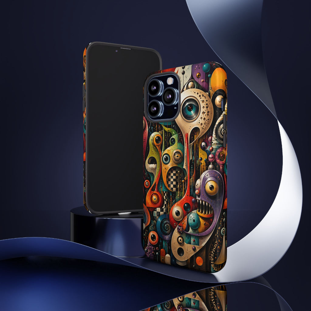 Surreal Monster Art Phone Case — Colorful Abstract Creature Design