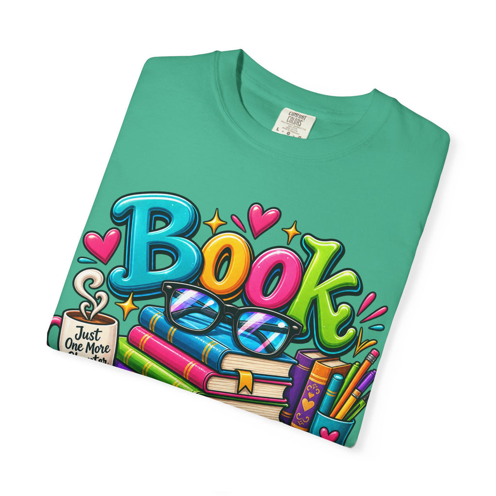Book Nerd T-Shirt | Colorful Stacked Books Illustration