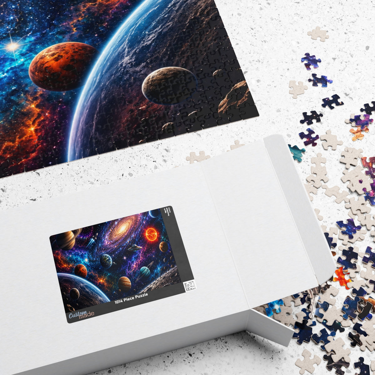 Cosmic Galaxy Jigsaw Puzzle — Space Planets & Nebulae (110/252/520/1014 pcs)