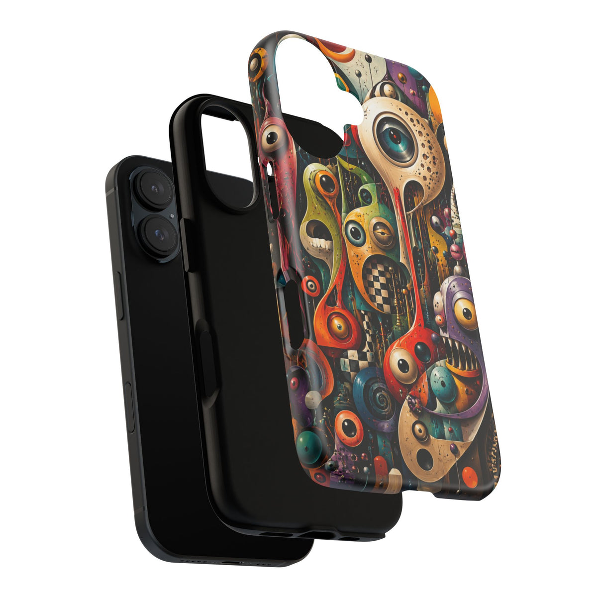 Surreal Monster Art Phone Case — Colorful Abstract Creature Design