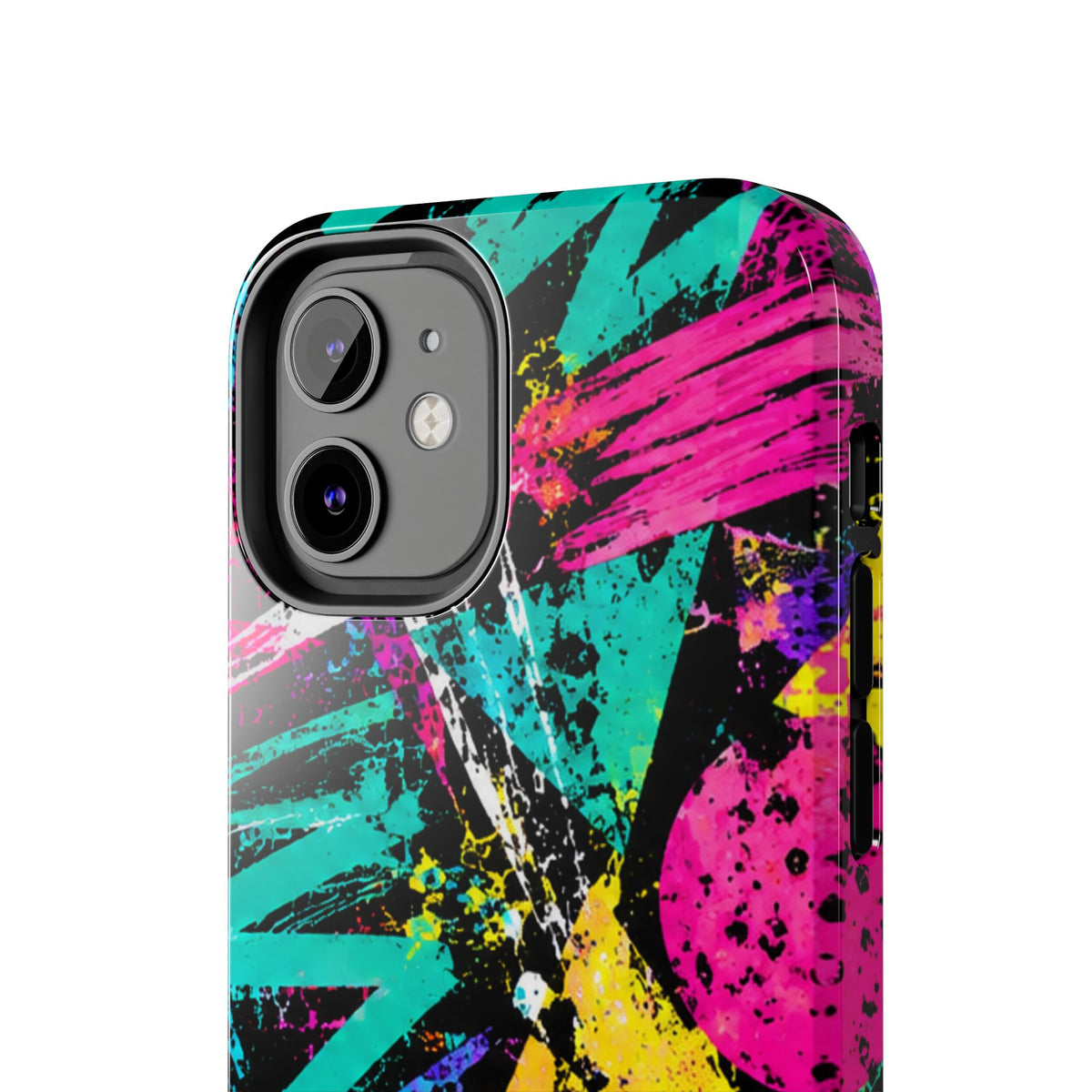 Tough Phone Case — Neon Graffiti Splash Protective Cover