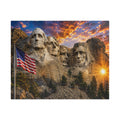 Mount Rushmore Sunset Puzzle — Patriotic American Landmark Jigsaw (110/252/520/1014 pcs)