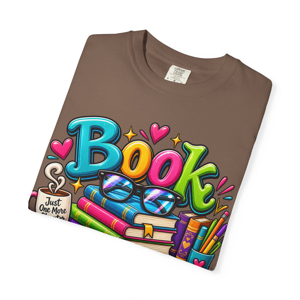 Book Nerd T-Shirt | Colorful Stacked Books Illustration
