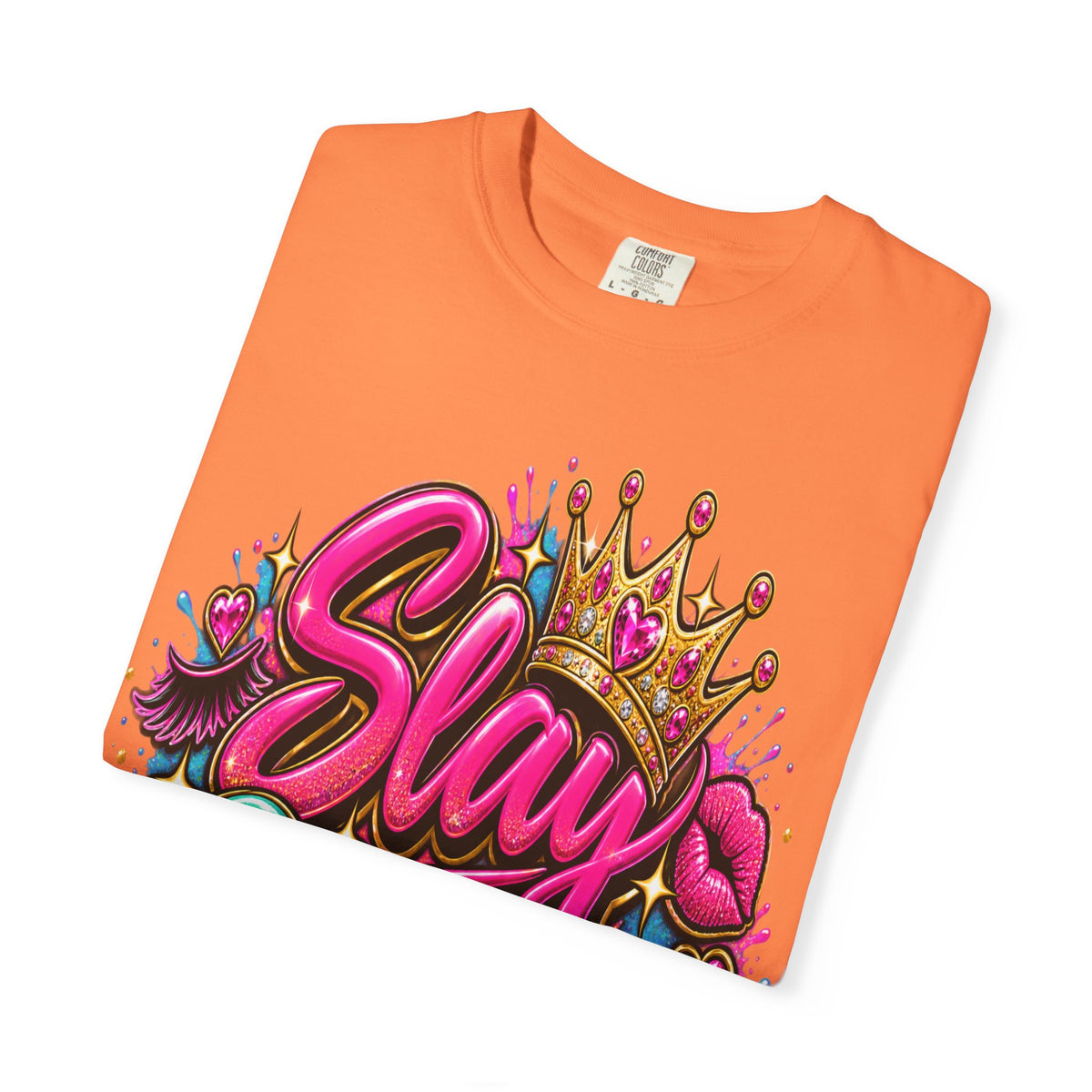 Slay Queen graphic T-Shirt | Crown graffiti style