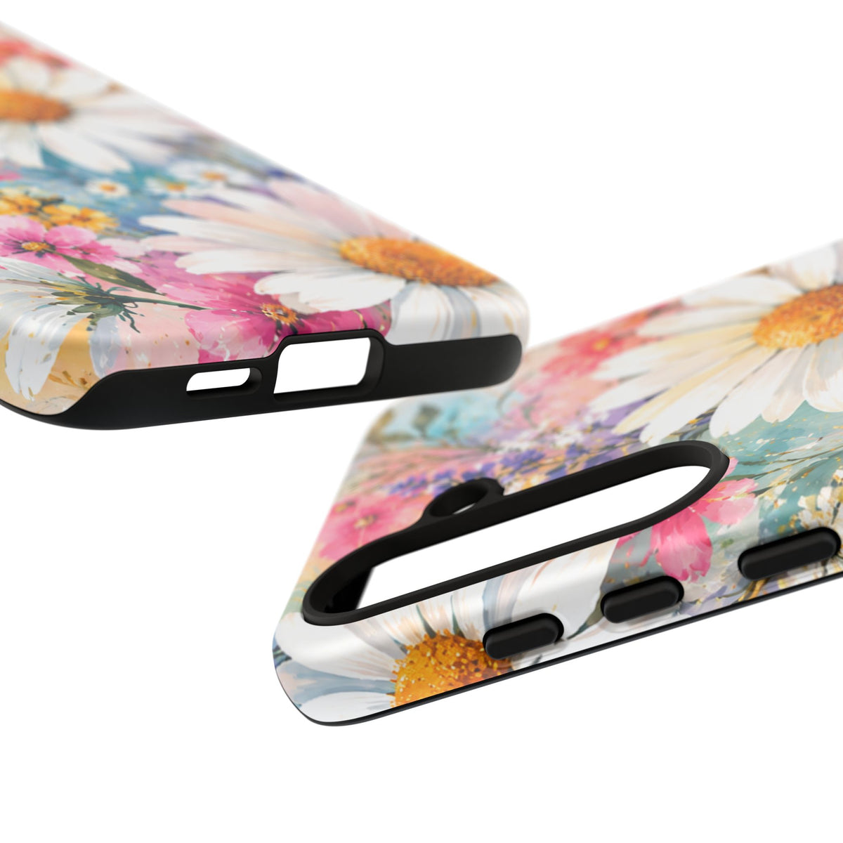 Floral Daisy Phone Case — Watercolor Daisies Protective Tough Case