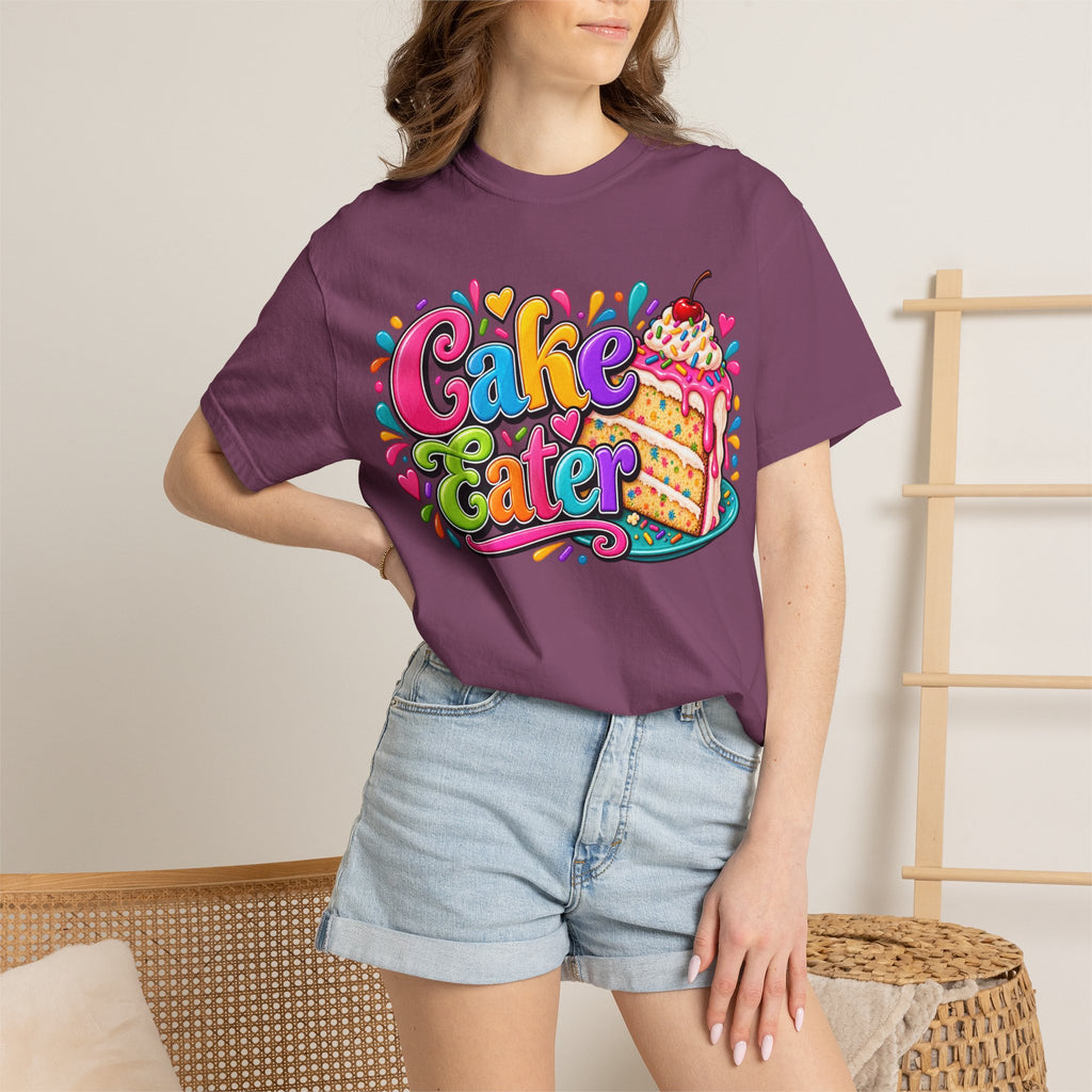 Cake Eater T‑Shirt — Colorful Slice Graphic Tee for Dessert Lovers