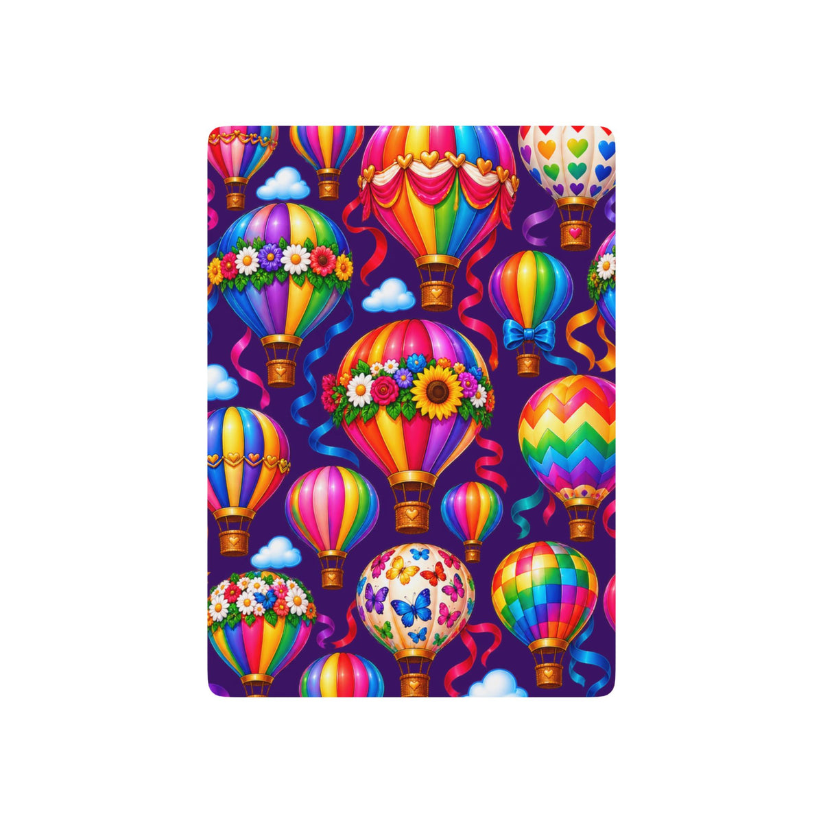 Poker Playing Cards — Colorful Hot Air Balloon Design Deck