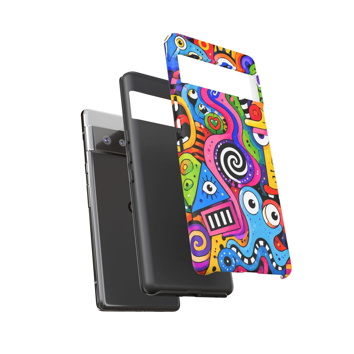 Colorful Abstract Doodle Tough Phone Case
