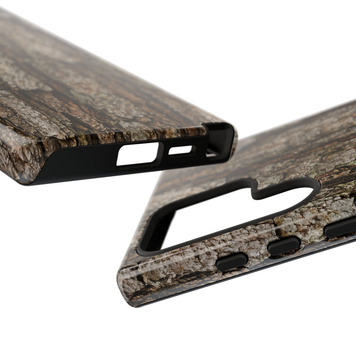 Bark Texture Phone Case - Rugged Woodland Camouflage for Nature Lovers