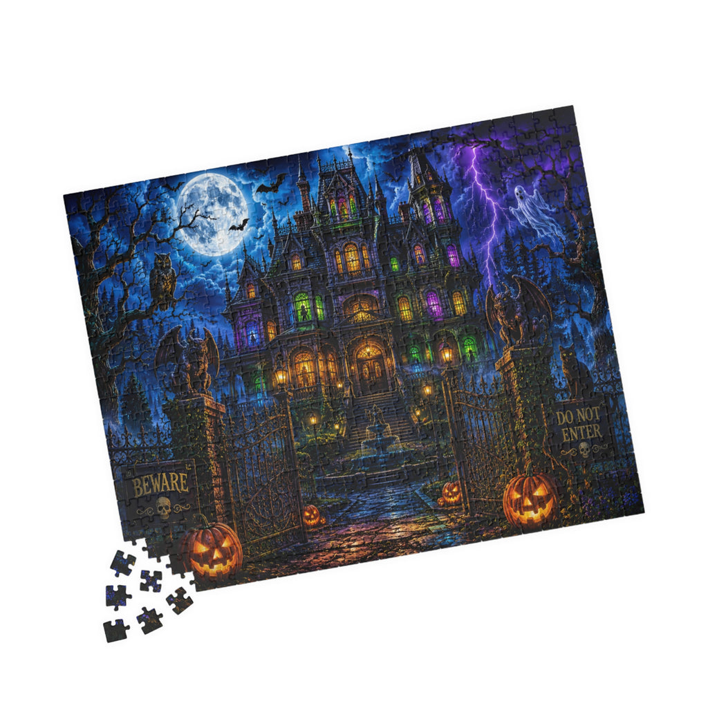 Haunted Mansion Halloween Puzzle | Spooky Night Jigsaw