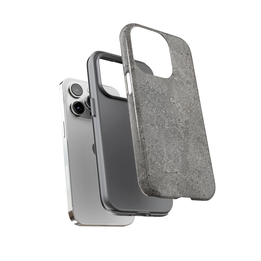 Concrete Texture Phone Case — Rugged Grey Protective iPhone Cover
