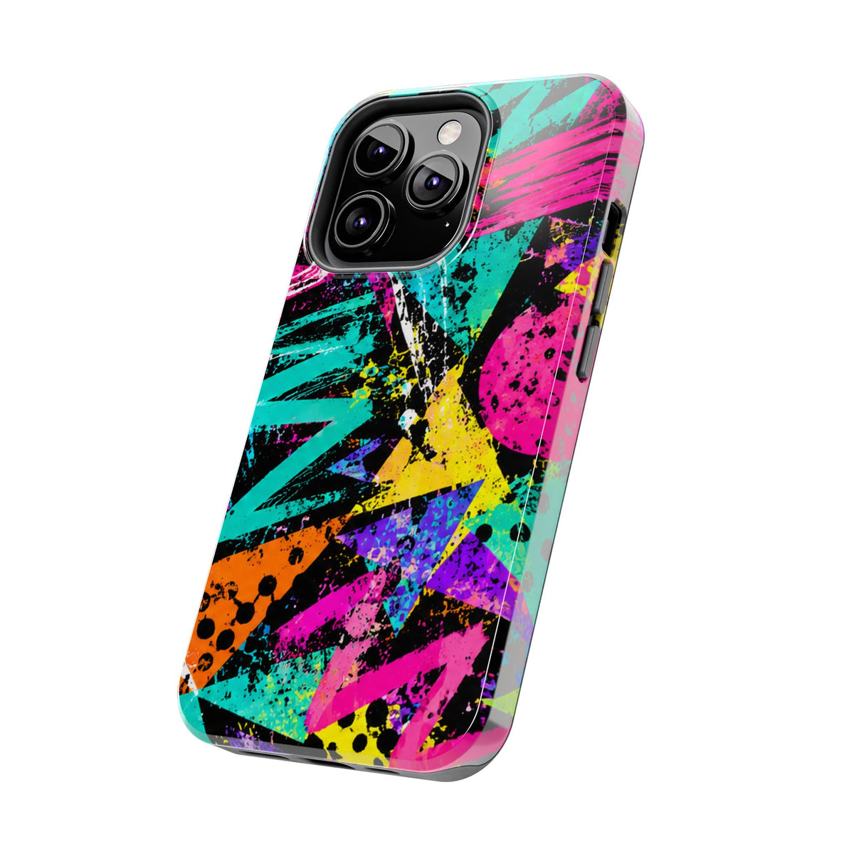Tough Phone Case — Neon Graffiti Splash Protective Cover