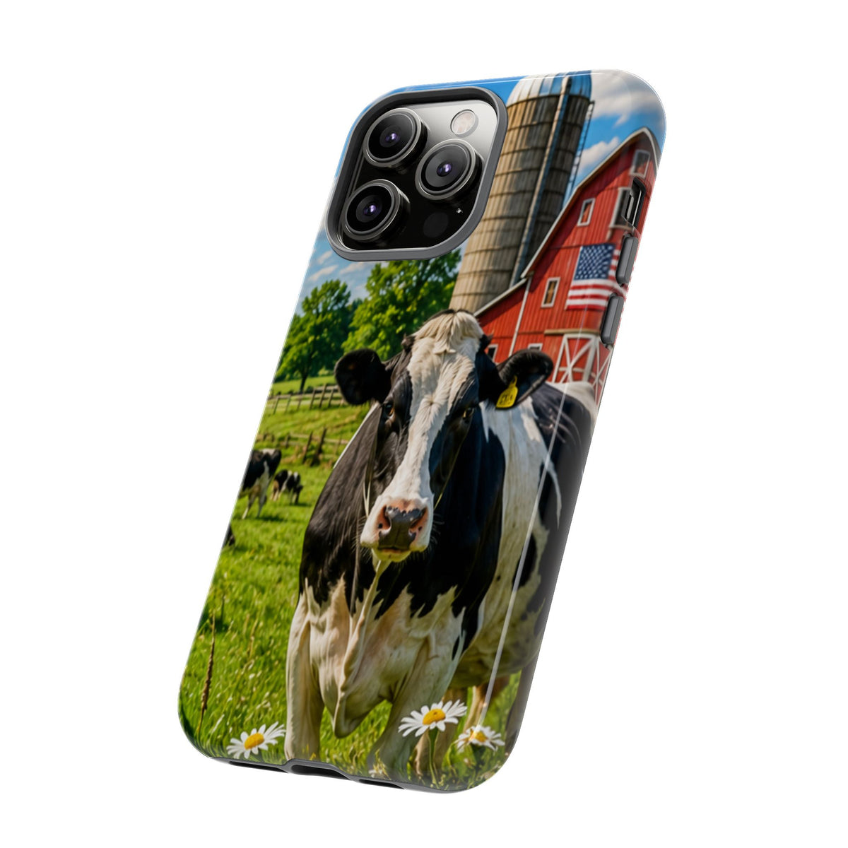 Cow Farm Phone Case — Rustic Barnyard iPhone Cover
