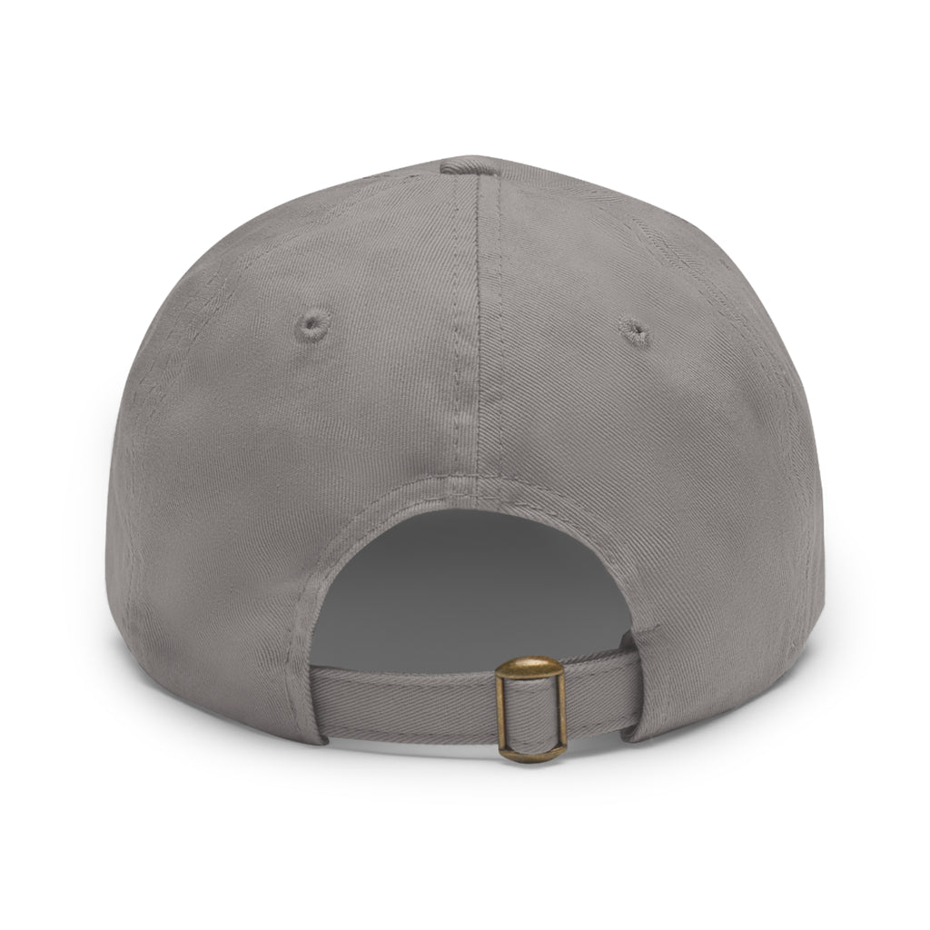 New Jersey Patch Logo Dad Hat | Leather Rectangle Patch