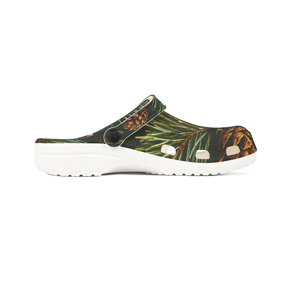 Pinecone Holiday Clog - Cozy Evergreen EVA Foam Shoes