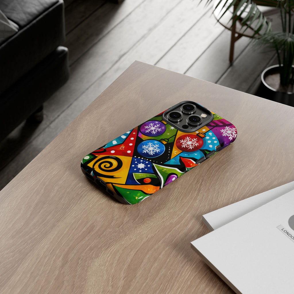 Holiday Ornament Phone Case — Colorful Festive Christmas Design