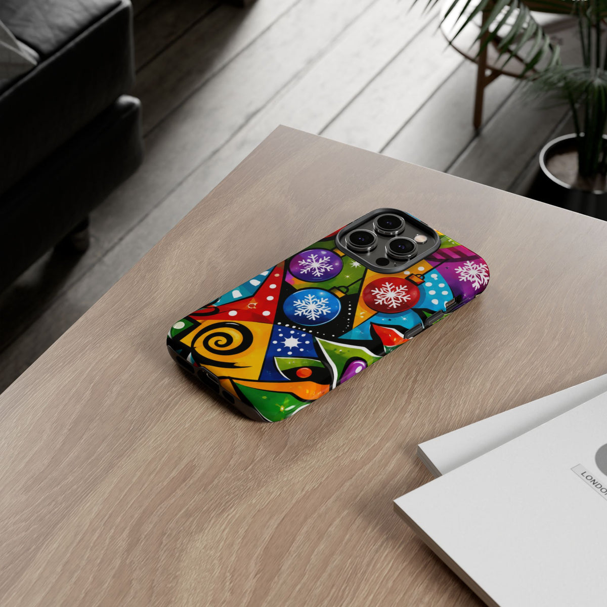Holiday Ornament Phone Case — Colorful Festive Christmas Design
