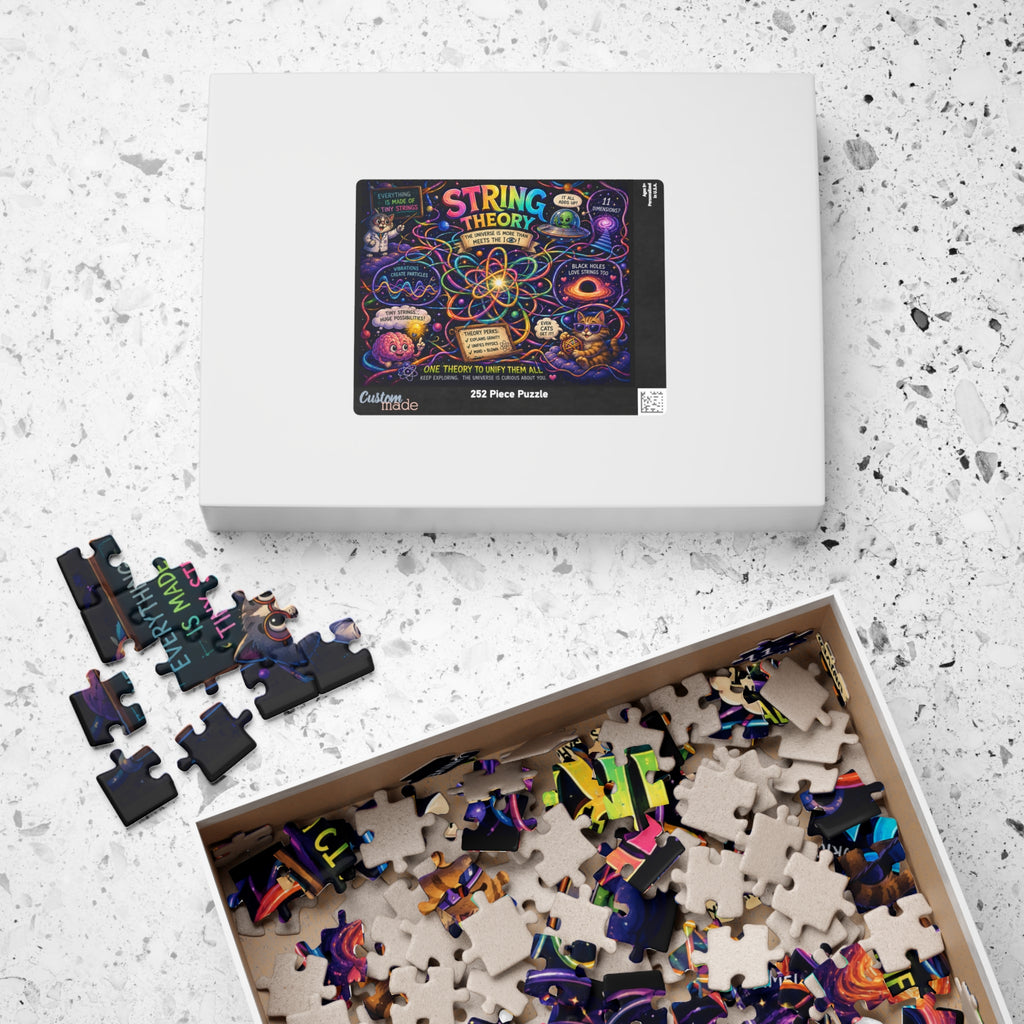 String Theory Illustrated Puzzle 520 Piece | Science Art Jigsaw