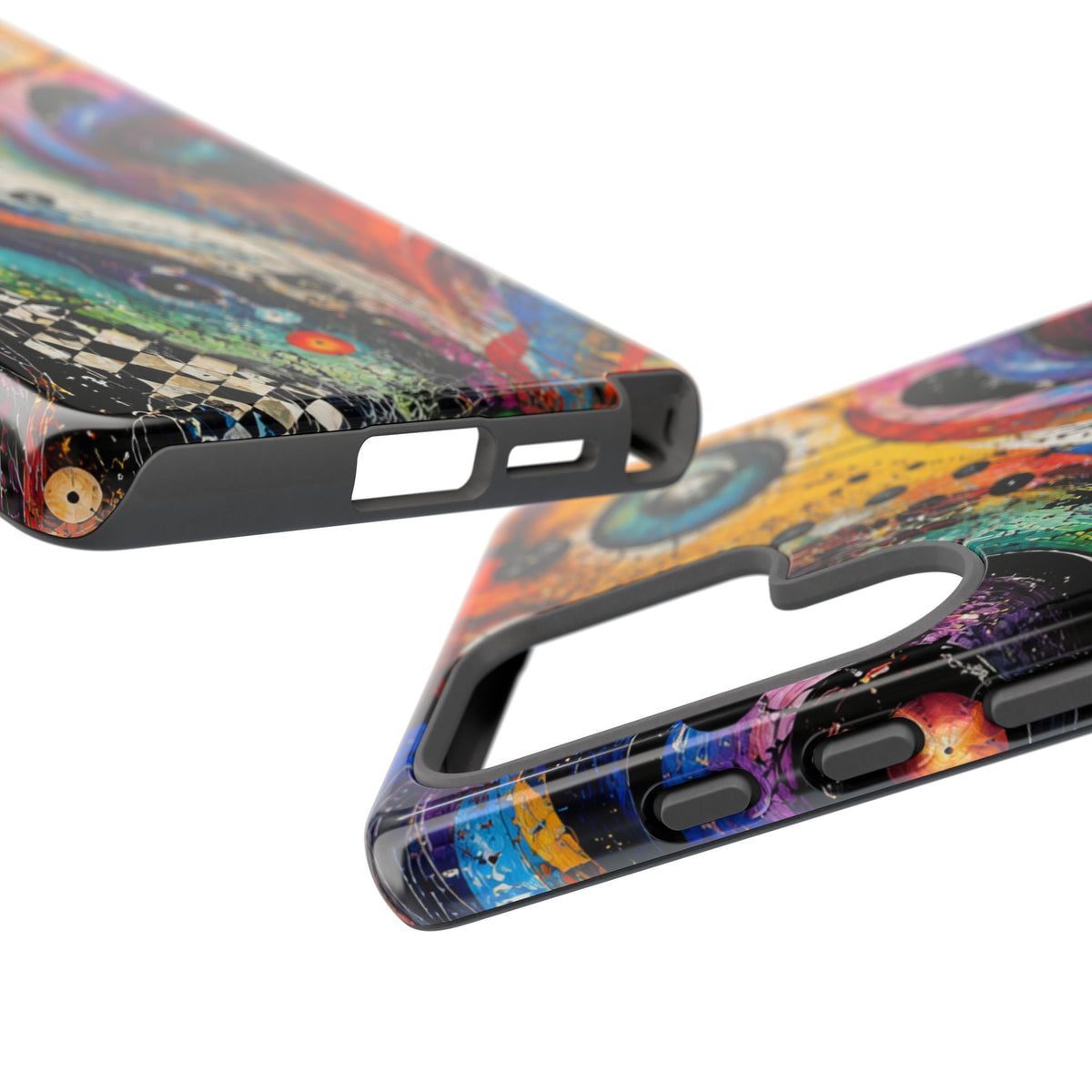 Abstract Cosmic Swirl Phone Case — Colorful Artistic iPhone Tough Case