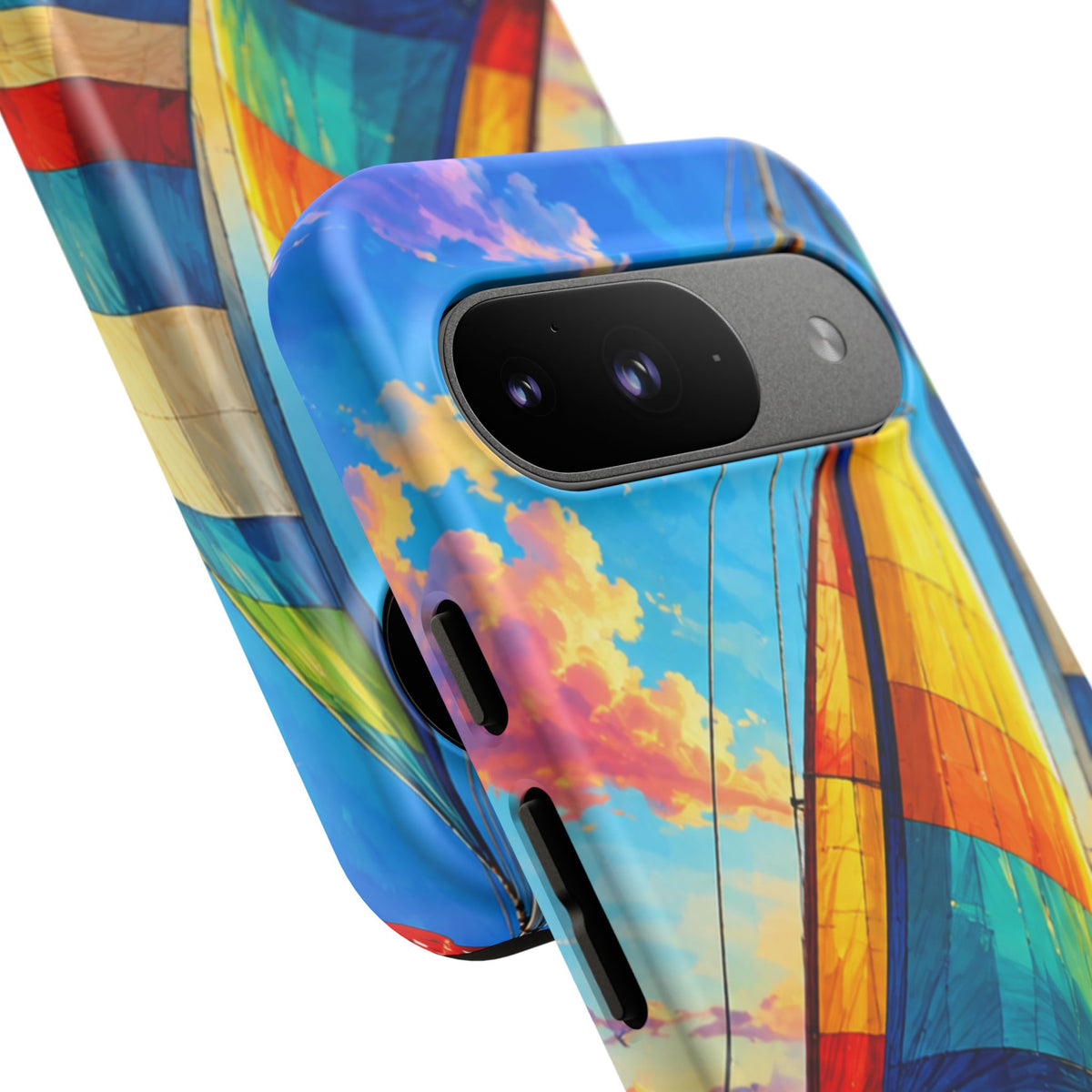 Sailboat Sunset Phone Case — Colorful Nautical iPhone Cover