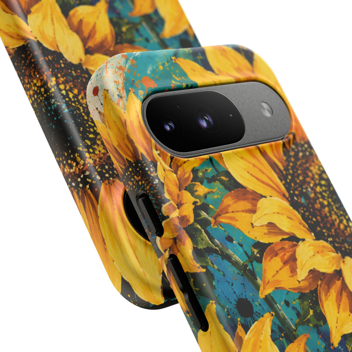 Sunflower Art Phone Case — Vibrant Yellow Floral Tough Case