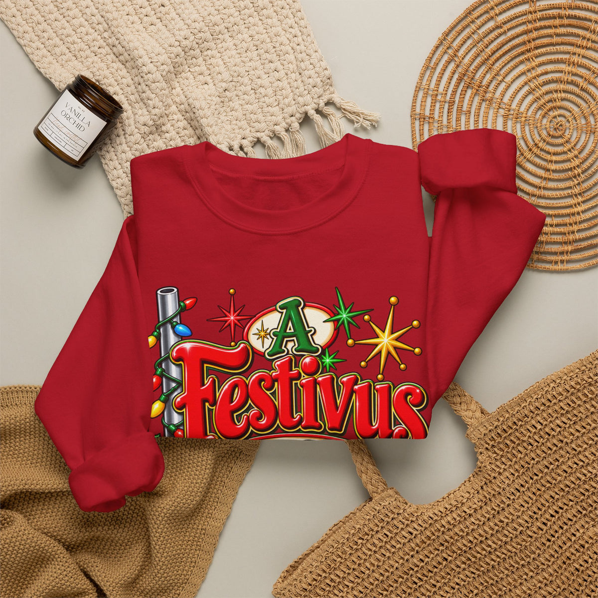 Festivus Crewneck Sweatshirt — "A Festivus For The Rest Of Us" Holiday Sweater