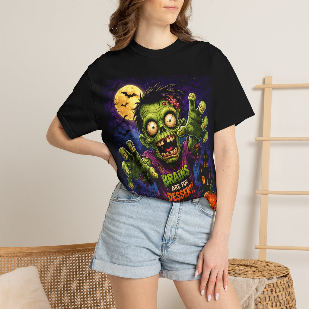 Brains Are For Dessert zombie tee | Halloween shirt