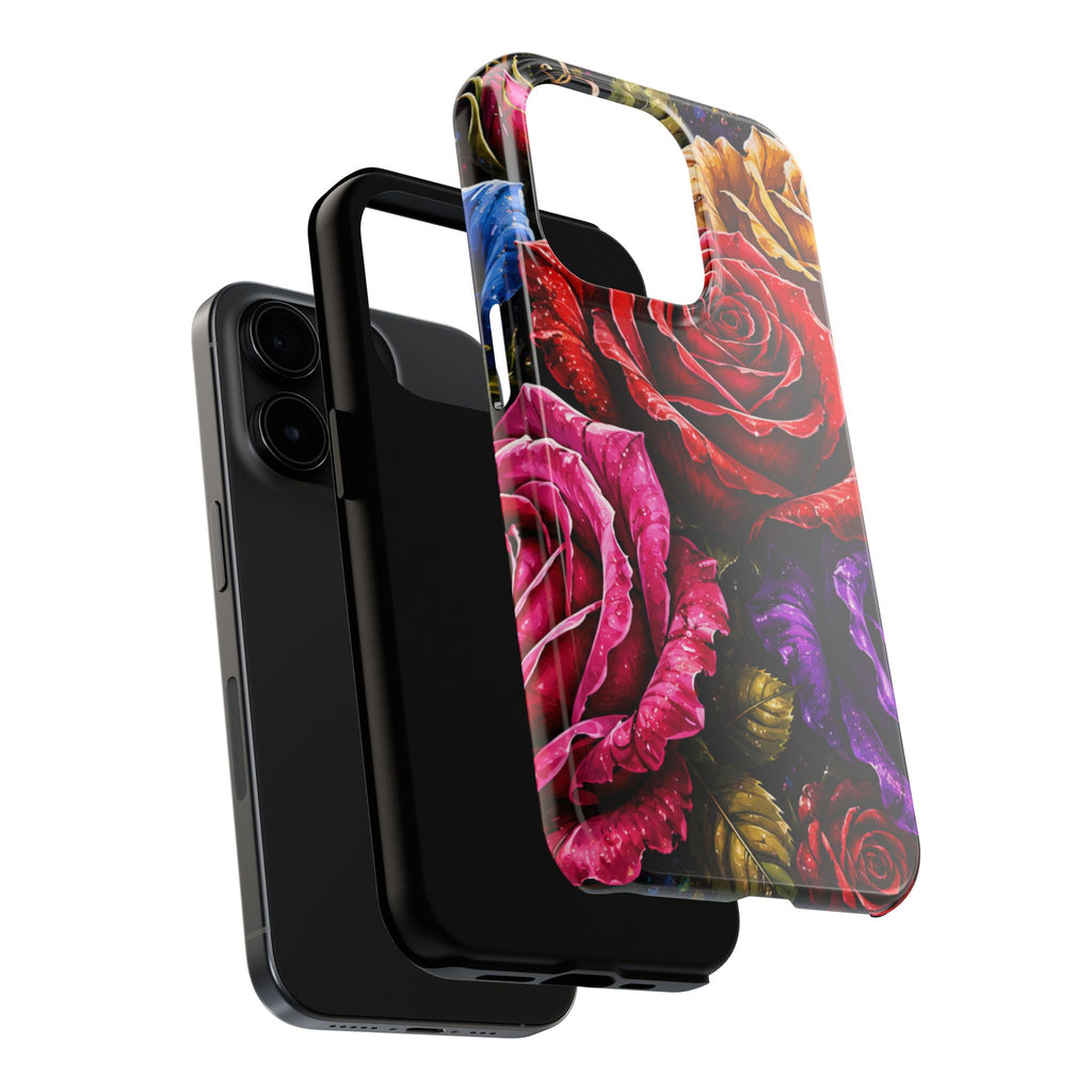 Tough Phone Case — Vibrant Rose Garden Protective Phone Cover