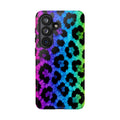 Neon Rainbow Leopard Tough Case – Colorful Animal Print Phone Cover