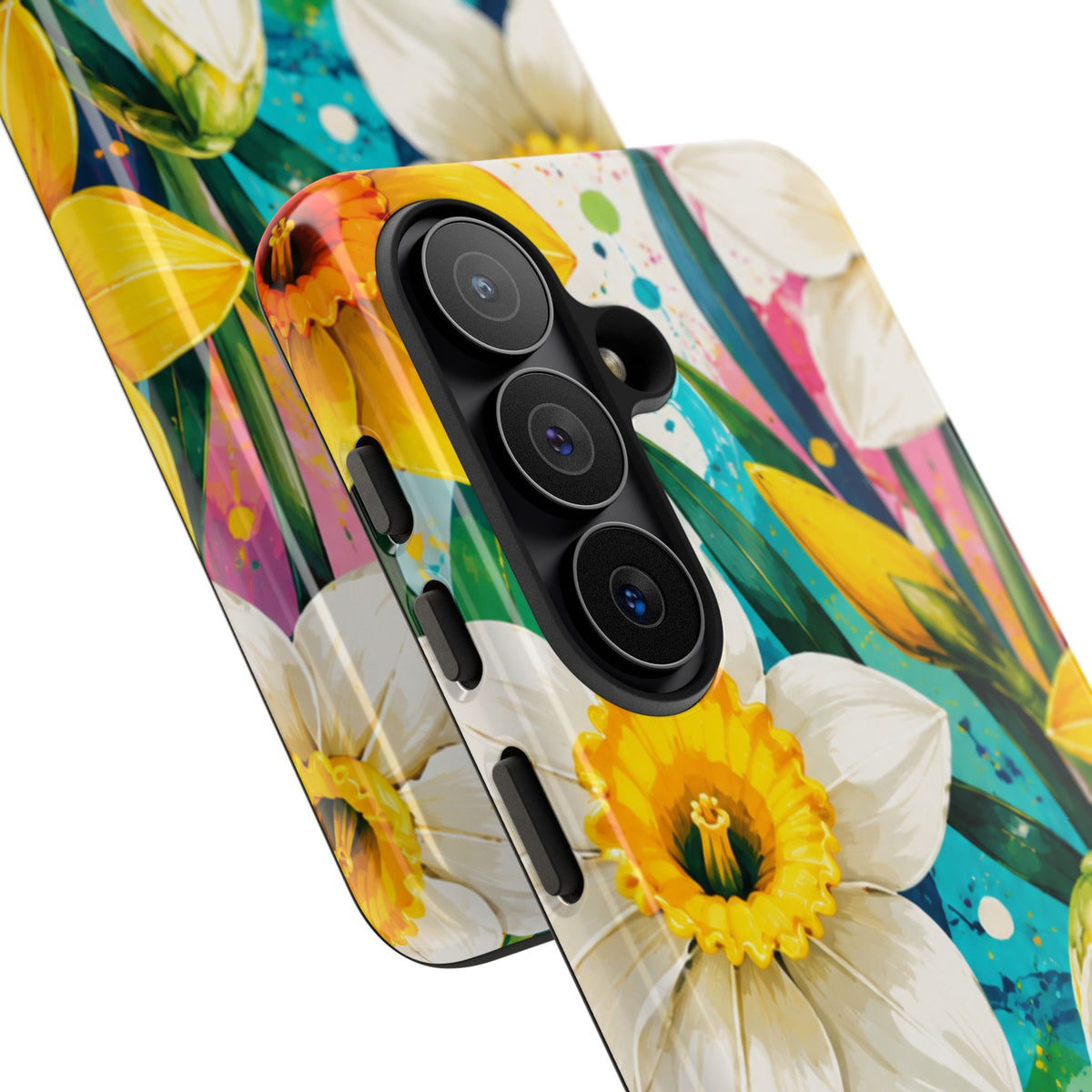 Daffodil Floral Phone Case — Bright Spring Garden Protective Cover