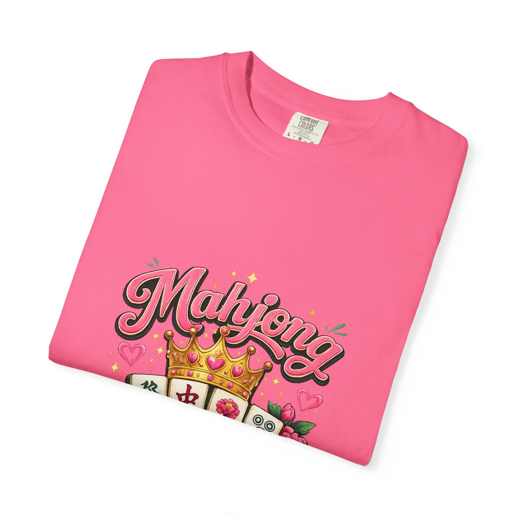 Mahjong Queen T-shirt | Mahjong Tiles Floral Design