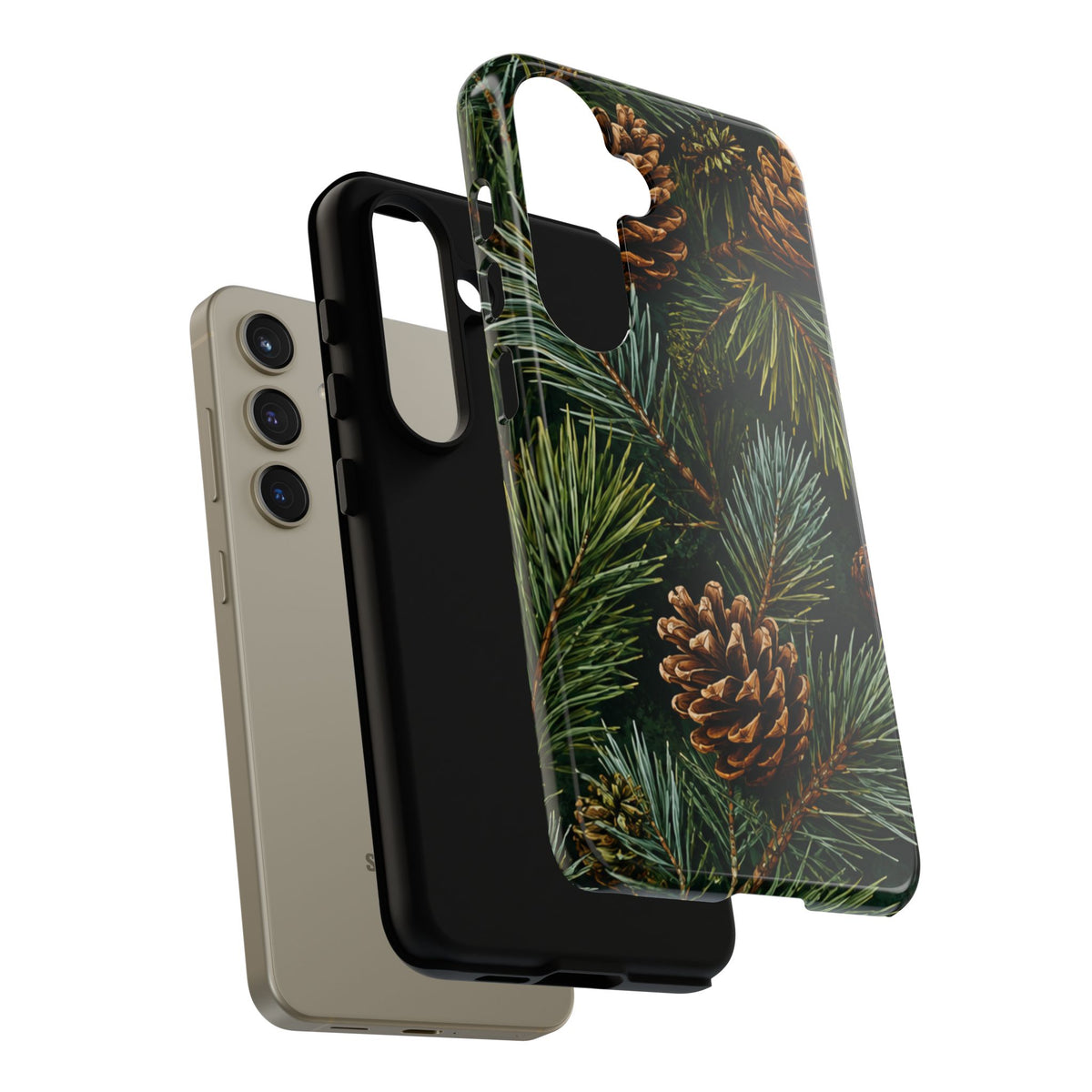 Pinecone Pines Phone Case — Festive Evergreen iPhone Cover
