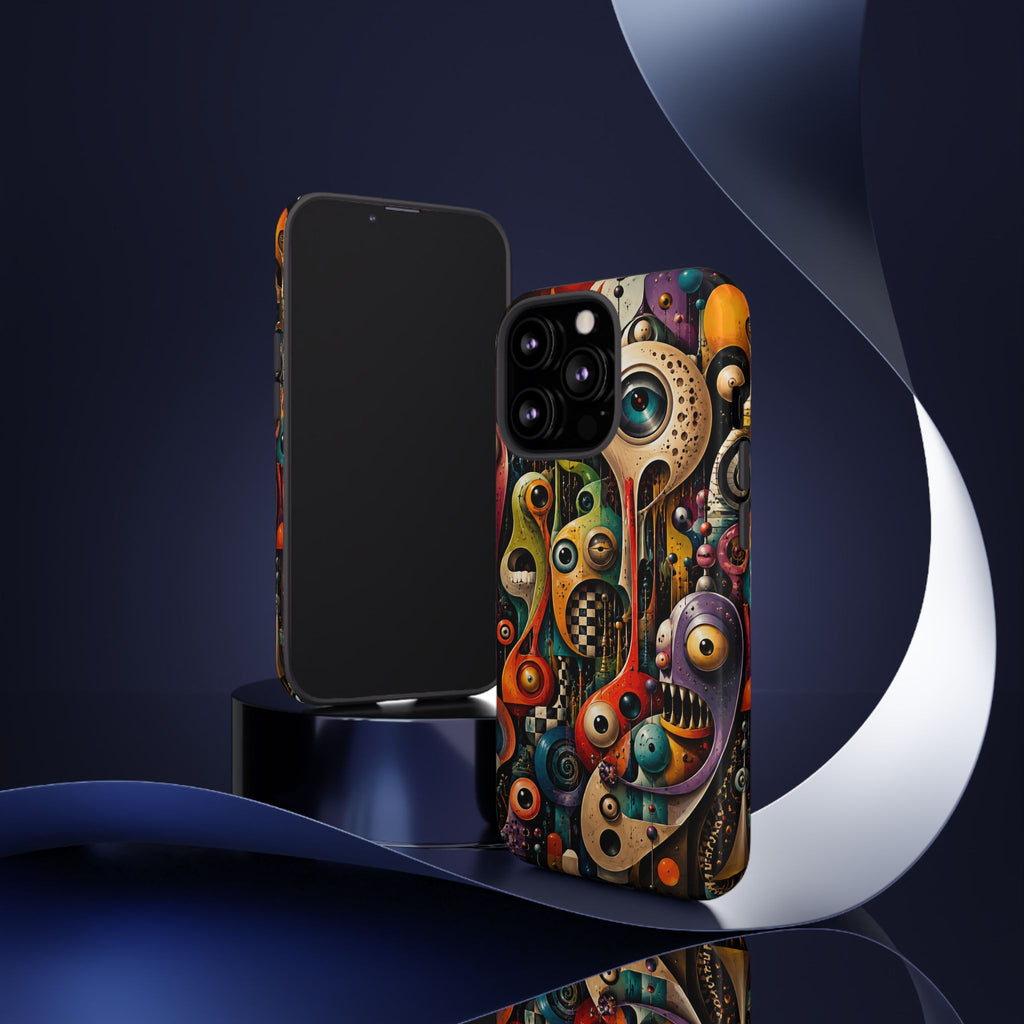 Surreal Monster Art Phone Case — Colorful Abstract Creature Design