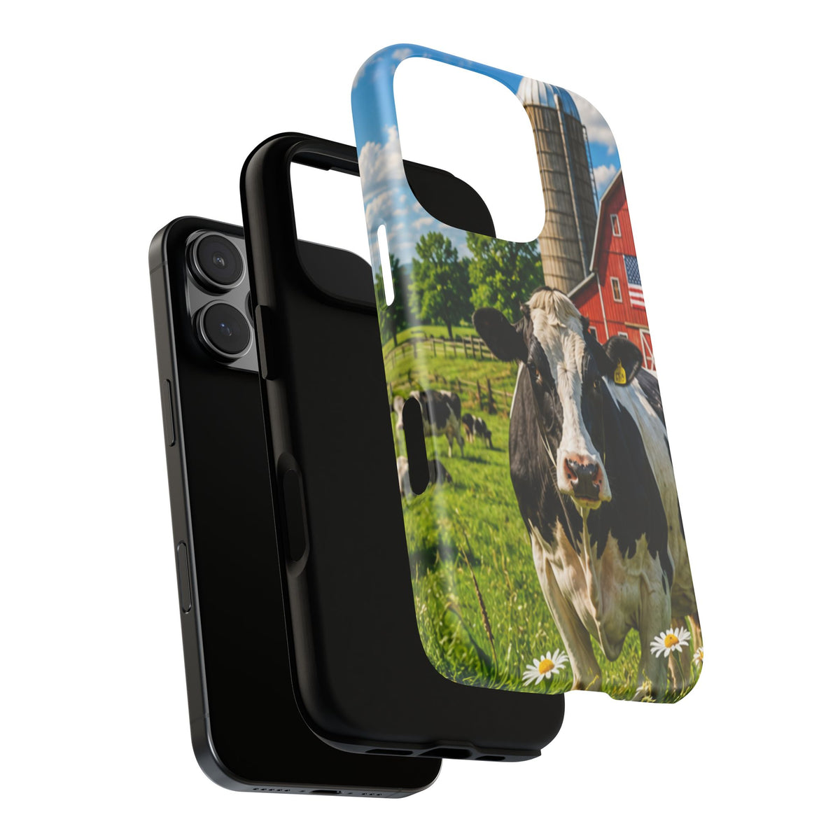 Cow Farm Phone Case — Rustic Barnyard iPhone Cover