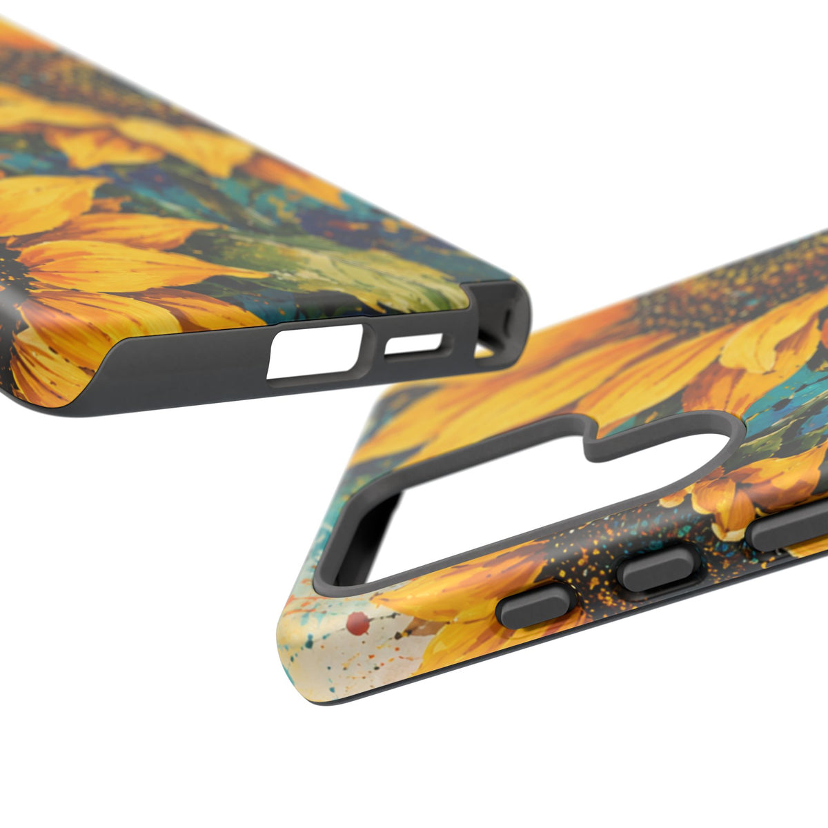 Sunflower Art Phone Case — Vibrant Yellow Floral Tough Case