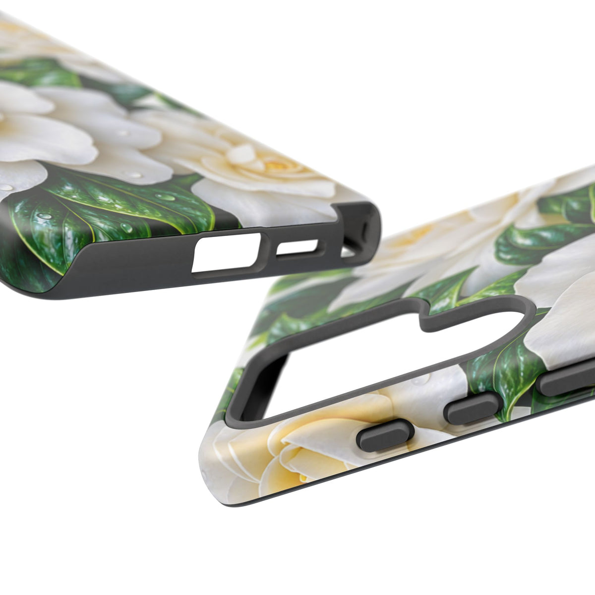 Floral Camellia Tough Case — White Gardenia Phone Cover