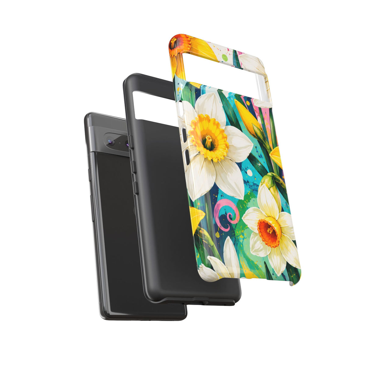 Daffodil Floral Phone Case — Bright Spring Garden Protective Cover